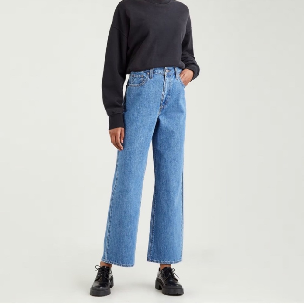 Levi’s Premium High Waisted Straight Leg Jeans like new